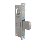 220079_L.png 1-1/8in Backset Deadbolt, Radius Faceplate, Without Strike Plate, 628/US28 Aluminum Clear Anodized