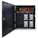 Power Supply System, 8 Door Integrated Keyless and Remote Access, Salto DV E4 150W , 4A/12V and 4A/24V , 8 Lock and 8 Aux Outputs , Four Salto Plates