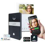 Bello Door Entry Wi-Fi Monitor Kit, (1) 4.3" Hands-Free Mini Wi-Fi Door Entry Monitor, (1) Power Supply 1209/4, (1) External Entrance Doorbell and Camera Panel, Compatible with Up to 4 External Units and 4 Internal Door Entry