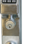 Trilogy T2 Keypad - Von Duprin Exit Trim, Weather Proof, Schlage C Keyway, 100 Users, No Audit or Events, 626/US26D Satin Chrome