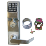 Trilogy T2 Keypad - Old Sargent 88 Exit Trim, Weather Proof, Schlage C Keyway, 100 Users, No Audit or Events, 626/US26D Satin Chrome