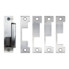 Low Profile, Latch Monitor, Fire Rated Electric Strike, 4 Faceplates, 12/24V AC/DC, Fail Safe/Fail Secure, Grade 1