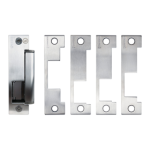 Low Profile, Latch Monitor, Fire Rated Electric Strike, 4 Faceplates, 12/24V AC/DC, Fail Safe/Fail Secure, Grade 1