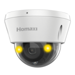 4MP Starlight Fixed Dome Network Camera, Built in Microphone and Speaker, H.265+, 120dB WDR, 2.8mm, PoE, IP67, NDAA, White