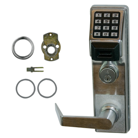KIT - Trilogy T3 Prox Reader and Keypad - Von Duprin Exit Trim, Weather Proof, Best SFIC Rim Cylinder Adaptor, 2000 Users, 500 Scheduled Events, 40,000 Audit Trail Events, 626/US26D Satin Chrome