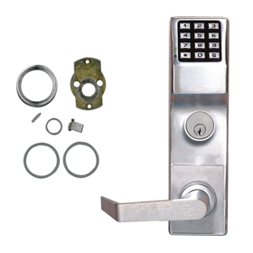 221721_L.png KIT - Networx Prox Reader and Keypad - Marks M9900 Exit Trim, Weather Proof, Schlage Rim Cylinder Adaptor, 5000 Users, 500 Scheduled Events, 35,000 Audit Trail Events, 626/US26D Satin Chrome