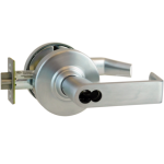 Grade 1, Schlage ND Storeroom, 24V Electric Lock, Fail Safe, Request to Exit, Rhodes Lever, Full-Size Interchangeable Core Prep, Less Core, 626/US26D Satin Chrome