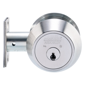 M4 Commercial, Single Cylinder Maxum Deadbolt, 6 Pin, 43 Keyway, Sub-Assembled, 667 Side Pins, Less Bolt, Satin Chrome 26