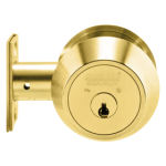 M4 Commercial, Single Cylinder Maxum Deadbolt, 6 Pin, 43 Keyway, Sub-Assembled, 651 Side Pins, Less Bolt, Bright Brass 05