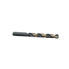 1/2in Black and Gold Killer Force Drill, 135 Degree Split Tip Point Jobber Length Drill Bit, HSS (High Speed Steel)