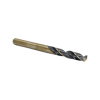 23/32in Reduced Shank Black and Gold Killer Force Drill, 135 Degree Split Point Tip, 1/2in 3-Flat Shank Drill Bit, HSS (High Speed Steel)