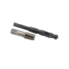1/2in National Pipe Thread Hand Tap and Drill in Plastic Pouch Set (DWT High Speed Steel Tap (Tapered Style) and Matching DWDN High Speed Steel, Black Oxide Drill Bit)