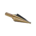 12 Step Drill Bit (3/16in - 7/8in x 1/16in) Black and Gold, HSS (High Speed Steel)