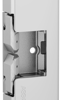 Surface Mounted Electric Strike 12/24VDC, FS/FSE, Rim Exits Max 3/4in Throw, 9in x 1-3/4in x 3/4in, Latchbolt Monitor, 630/US32D Stainless Steel