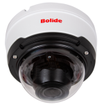 H.265 5MP 2.7-13.5mm Motorized Lens Varifocal IP67 IK10 IR Vandal-Proof Dome Camera, PoE, 12VDC, SD Card Slot, Audio in/Out, Alarm in/Out, IR Up to 90ft, iPac AI Enabled with Facial Recognition, NDAA Compliant