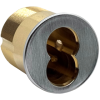 SFIC Interchangeable Core Mortise Cylinder Housing, 1-3/8in, 6 or 7 Pin, Furnished with Collar, 626/US26D Satin Chrome