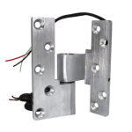 Electrified 3/4in Offset Intermediate Pivot with 4-Wire Power Transfer, Left Hand, Wires 2/18 Gauge + 2/26 Gauge, 626/US26D Satin Chrome