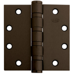 5-Knuckle Hinge, Heavy Weight, Full Mortise, Ball Bearing, 4.5in x 4.5in (4545), Ferrous Steel Base, Fire-Rated, 640/US10B Oil Rubbed Bronze