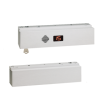 1650lbs EMLock Tandem Door Delayed Egress Electromagnetic Lock, NFPA 101, Fixed 15 Second Egress Delay, Keyswitch Reset, Visual and Verbal Countdown and Alarm Tone, 12/24VDC, UL 294 Listed, Grade 1, 628/US28 Satin Aluminum