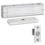 1200lbs EM Lock, Single Door Electromagnetic Lock, Door Position Status, 12/24VDC, UL 294 Listed, Grade 1, 628/US28 Satin Aluminum