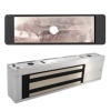 227619_L.png 500lbs Single Electromagnetic Lock, 12/24VDC Automatic Voltage Selection (AVS), with Magnetic Bond Sensor (MBS), Adjustable Relock Time Delay (RTD) and Door Position Switch (DPS), 628/US28 Satin Aluminum