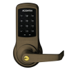 nexTouch Pushbutton Keypad Bored Lock, Augusta Lever, No Radio - Standalone Only, Schlage C Keyway, Grade 1, Weather Resistant, 613E/US10BE Dark Oxidized Satin Bronze ***Yale is Now Accentra***