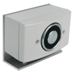 Magnetic Door Holder Floor Mount, Heavy Duty Aluminum Bracket, Multiple Voltages 12/24VAC/VDC, 120 VAC, Aluminum Powder Coat