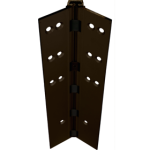 Full Mortise Concealed Geared Continuous Hinge, No Door Inset, Flush Mount, Heavy Duty, 83in, Up to 450lbs, 313/D Dark Bronze Anodized