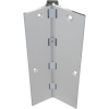 Full Mortise Concealed Geared Continuous Hinge, 1-1/8in Door Inset, Heavy Duty, 120in, Up to 450lbs, 628/US28/C Clear Anodized Aluminum