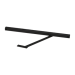 230693_L.png Surface Overhead Stop-Only, Size 4, UL Fire Rated, 693/SPBLK Flat Black Powder Coat