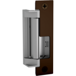 Fire Rated Electric Strike 12/24VDC/VAC Includes 2 Faceplates (4-7/8in x 1-1/4in), Mortise and Cylindrical Latches Max 3/4in Throw, 613E/US10BE Dark Oxidized Satin Bronze