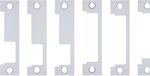 Fire Rated Electric Strike 12/24VDC/VAC, FS/Fail Secure, Kit Includes 1J, 1K, 1KD, 1KM, 1N, 1ND, 1NM and 1NTD Faceplates (4-7/8in x 1-1/4in), Cylindrical/Mortise/Rim Exits Latches Max 3/4in Throw, Dual Lock Monitors and Strike Monitor, 630/US32D Stainless Steel