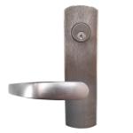 Electrified Exit Trim, Multi-Voltage 11-30VDC/VAC EU Solenoid (Field Changeable to EL), Von 98/99 Series Rim/Concealed Vertical Rod/Surface Vertical Rod, Schlage C Keyway, Curved Lever, (Includes BR5 A/C Bridge Rectifier with 5ft Leads), Handing Field Reversible, 626/US26D Satin Chrome