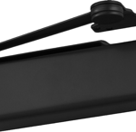 Heavy Duty Surface Door Closer, Hold Open Arm ,Parallel Bracket, Full Plastic Cover, Adjustable Spring Size 1-6, Grade 1, 693/BLK Black Powder Coat
