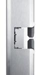 1/2in Electric Rim Exit Strike, Surface Mounted, Up to 15lbs Pre-Load, 12/24VAC/DC, Fail Safe/Fail Secure, C/W ‘Plug-in’ Latch Monitor Assembly and Metal Mounting Jig, Grade 1, Stainless Steel Finish