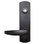 Electrified Exit Trim, 12VDC/VAC EU Solenoid (Field Changeable to EL), Von 98/99 Series Rim/Concealed Vertical Rod/Surface Vertical Rod, Schlage C Keyway, Curved Lever, (Includes BR5 A/C Bridge Rectifier with 5ft Leads), Handing Field Reversible, 613/US10B Oil Rubbed Bronze