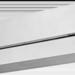 2000lbs Surface Top Jamb HiShear Single Door Concealed Electromagnetic Lock, Integrated Electronics, 12/24VDC, 628/US28 Satin Aluminum