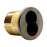 LFIC Mortise Housing Less Core, 1-1/4in Clover Cam, Standard Collar, 626/US26D Satin Chrome