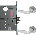 KIT - Electrified Mortise, Field Reversible - Fail Safe and Fail Secure, Citation Lever with A Rose Trim, Less 1-1/8 Mortise Cylinder, Handing is Field Reversible, ANSI Strike SS118, 626/US26D Satin Chrome