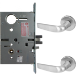 238429_L.png KIT - Electrified Mortise, Field Reversible - Fail Safe and Fail Secure, with Request to Exit Switch, Citation Lever with A Rose Trim, Less 1-1/8 Mortise Cylinder, Handing is Field Reversible, ANSI Strike SS118, 626/US26D Satin Chrome