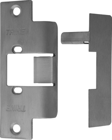 240043_L.png 3000 Faceplate 4-7/8in x 1-1/4in, Wood, Metal or Aluminum Frames, Satin Stainless