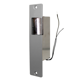 Electric Strike, 24VDC, Fail Secure/Fail Safe, 5-7/8in x 1-1/4in Faceplate, up to 5/8in Throw, Satin Chrome