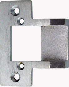 240081_L.png 3000 Faceplate 2-3/4in x 1-1/8in with Extended Ramp (Adds 3/8in), Fits Timely Frame - T-Strike, Satin Chrome