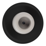 Wall Bumper Concave, 2-1/2in Diameter, Projection 1in, 622/US19 Black