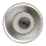 Wall Bumper Concave, 2-1/2in Diameter, Projection 1in, 619/US15 Satin Nickel