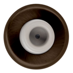 240110_L.png Wall Bumper Concave, 2-1/2in Diameter, Projection 1in, 612/US10 Bronze