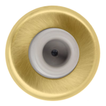 Wall Bumper Concave, 2-1/2in Diameter, Projection 1in, 606/US4 Satin Brass