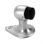 Door Stop Gooseneck 2-1/8in H, Base 2-5/8in x 1-5/8in, 626/US26D Satin Chrome