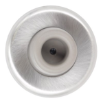 Wall Bumper Concave, 2-1/2in Diameter, Projection 1in, 625/US26 Bright Chrome