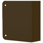 Blank Door Wrap 1-3/8in Door, 4-1/4in W x 4-1/2in H, 612/US10 Bronze